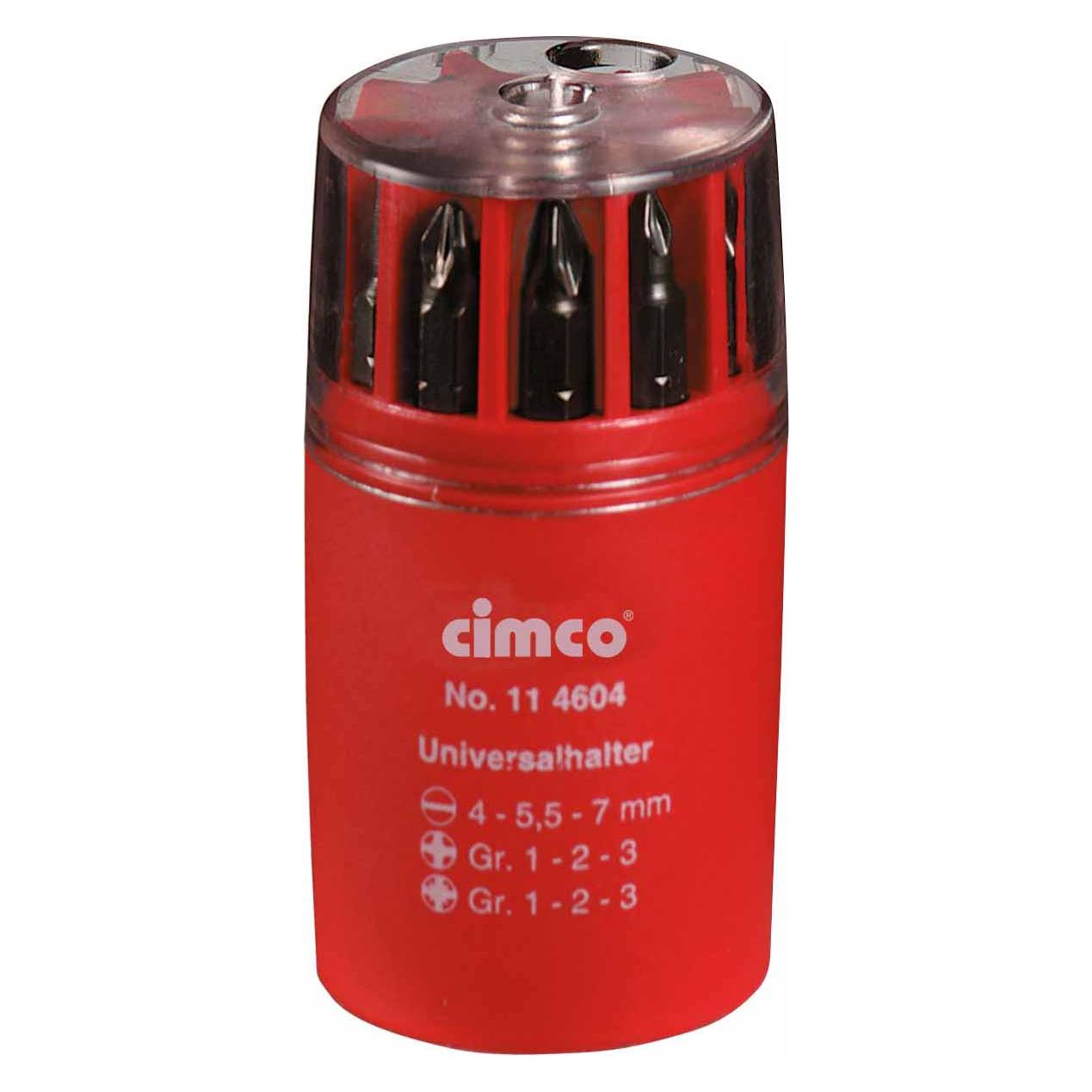 Cimco Bits-Box (Kreuz Phillips PH, Kreuz Pozidriv PZ, Schraubschlitz) (114604)