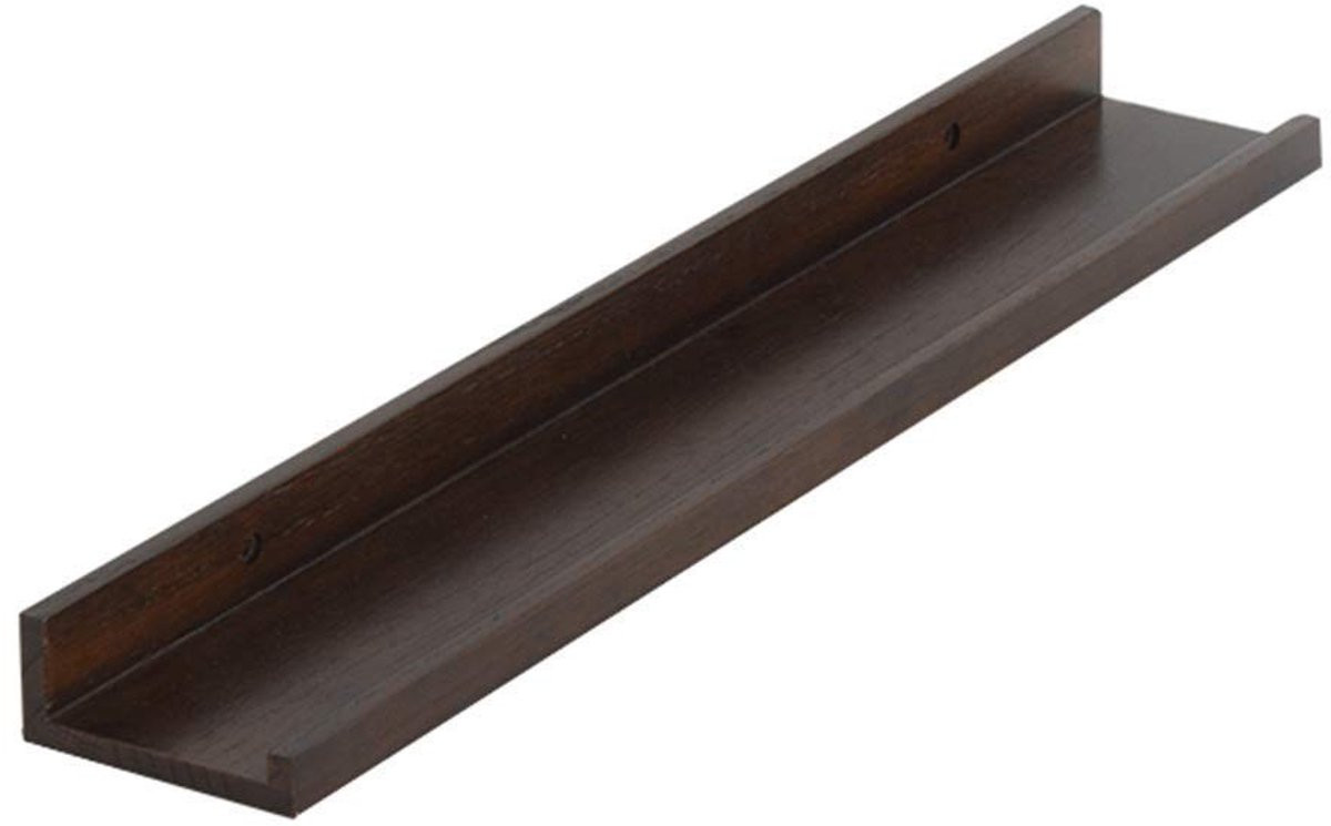 Multifunctionele drijvende wandplank in walnootkleur