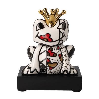 Dekofigur GOEBEL "Romero BRITTO - Golden Prince", bunt, B:7,5cm H:14,5cm T:11,5cm, Porzellan, Dekofiguren, Sammelfigur, Tierfigur
