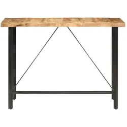 vidaXL, Bartisch, Kapenia (Raues Mangoholz) (150 x 70 x 107 cm, 150 x 70 x 107 cm)