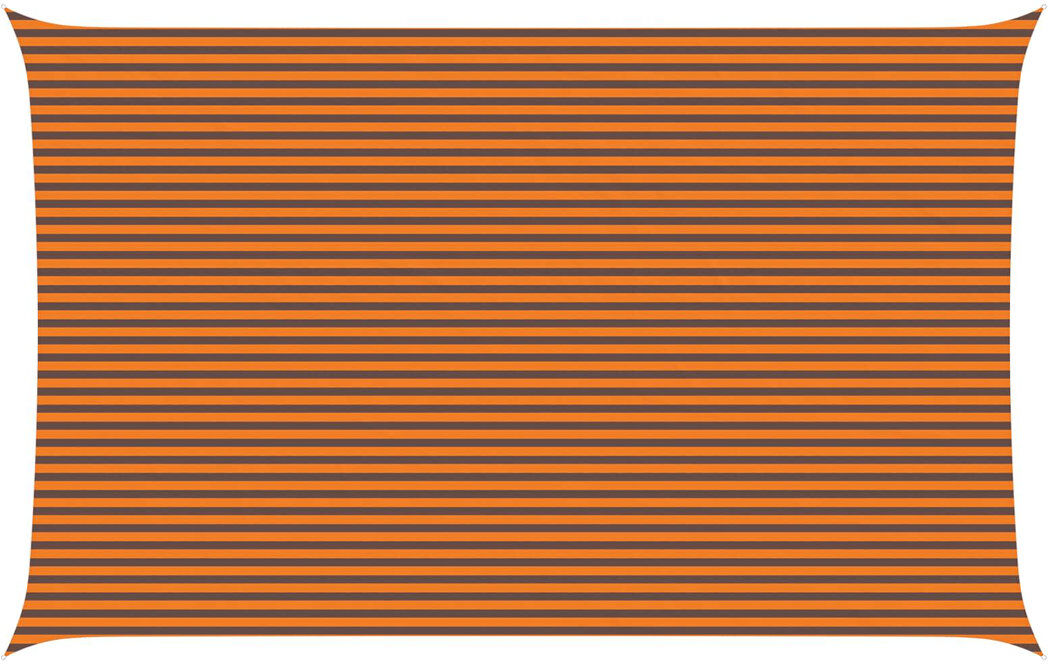 Vidaxl Sunshade Sail Oxford Fabric Rectangular Patio Shade Sunscreen Canopy Orange/Brown 5m W x 8m L