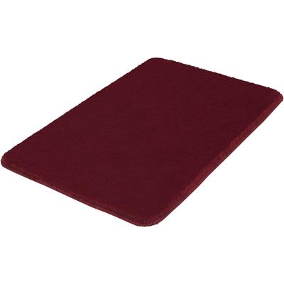 Badematte KLEINE WOLKE "Marco, Badvorleger, Badezimmer Teppich", rot (granat), H:20mm, Polyester, Badematten, Badematte, Badteppich, Uni Farben