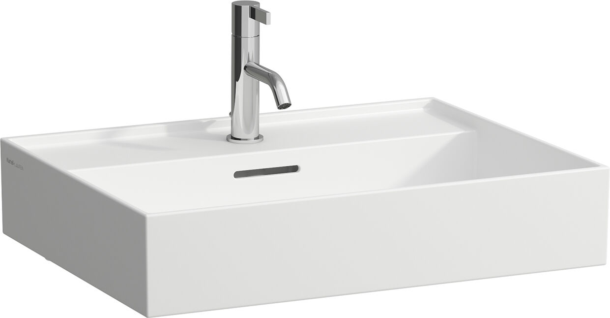 LAUFEN Kartell H8163337571041 , 60x46cm, blanc mat, overl. & Hahnl., Céramique saphir