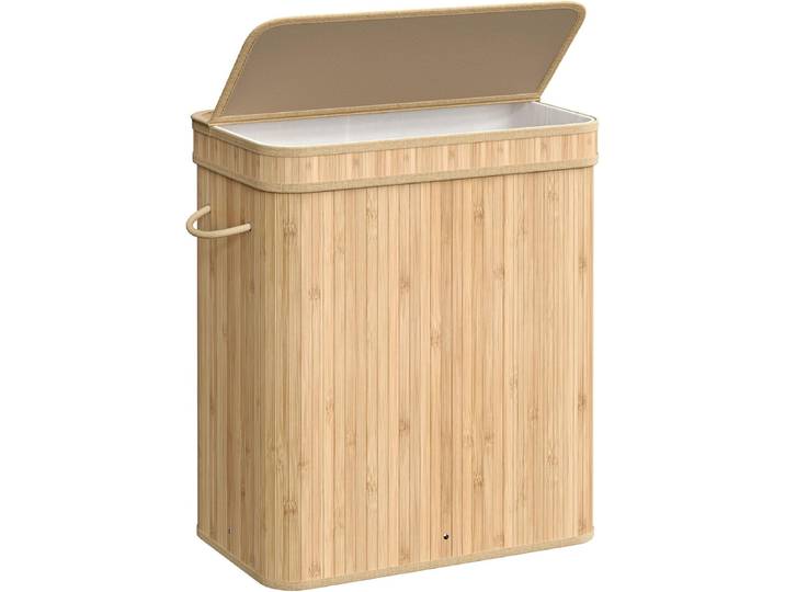 Wäschekorb Wäschesammler Bambus 100l