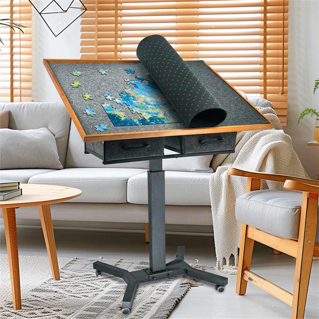Inbox Zero Rectangle Height Adjustable 87.5cm L Training Table with Casters and Modesty Panel Matte Black 98cm H X 87.5cm L X 70cm D