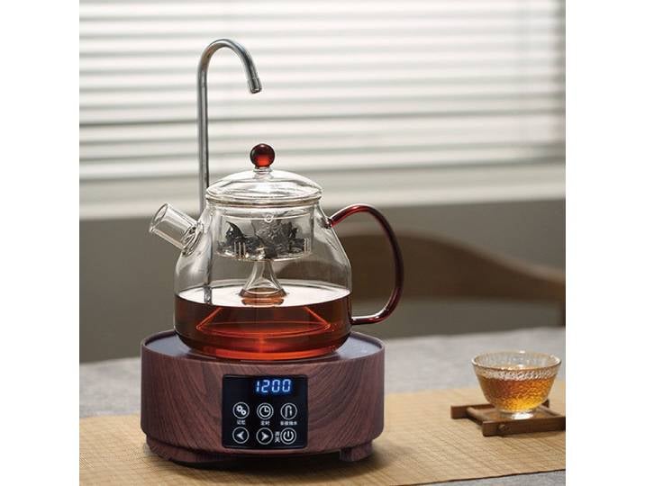 Poêle électrique en céramique 220V, 1200W, poêle à thé Kung Fu, bureau, alimentation en eau automatique, four chauffant, 10 vitesses, machine à thé domestique