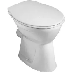 Villeroy & Boch, Toilette + Bidet, V&B Gustavsberg Stand-Flachspül-WC Saval 2.0 weiss, Abgang waagerecht