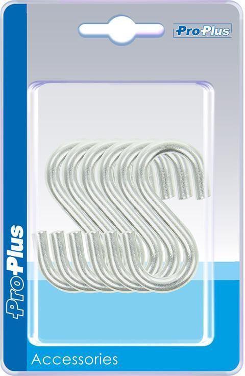 Pricenet S-haak, diameter 6 mm, 5,8 x 2,7 cm, 6 stuks per blisterverpakking