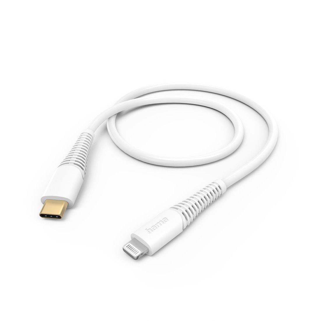Hama Stecker Lightning auf USB C Buchse 1,5 m 201505 (Weiß) 00201505