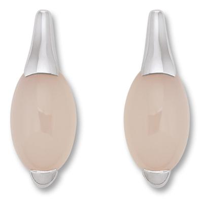 Paar Ohrstecker ONE ELEMENT "Chalcedon Ohrringe Ohrstecker aus 925 Silber", rosa (silber), Ohrringe, Damen, Damen, Silber 925 (Sterlingsilber), Zurückhaltend & edel – passt zu eleganten wie lässigen Looks