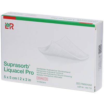 Suprasorb Liquacel Pro 5x5 cm Kompressen 10 St
