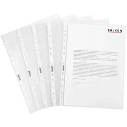 FALKEN Prospekthüllen DIN A4 0.05 mm glasklar