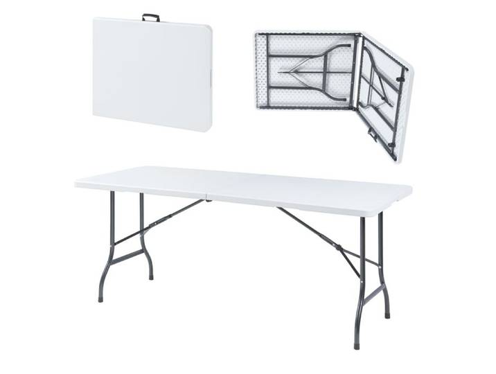 Table pliante Ljusnarsberg avec plateau rectangulaire 180 x 75 x 72 cm blanc
