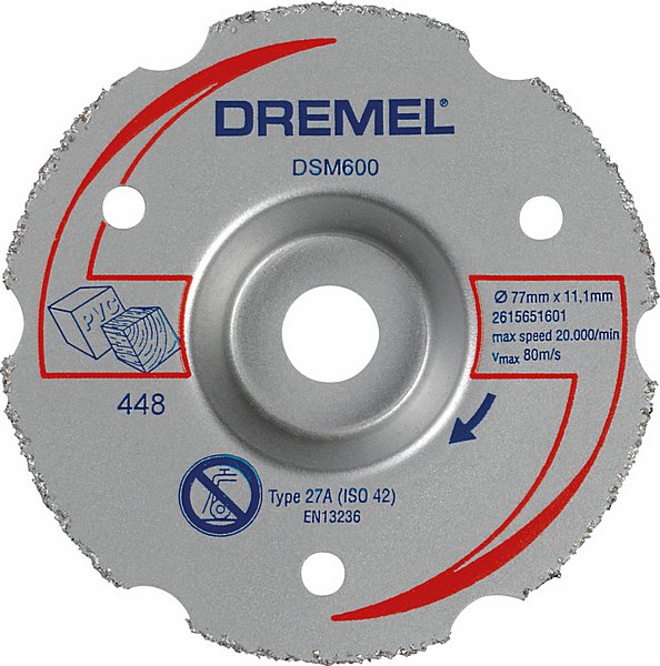Bosch Dremel DSM20 Mehrzweck-Karbidtrennscheibe, DSM600 2615S600JB
