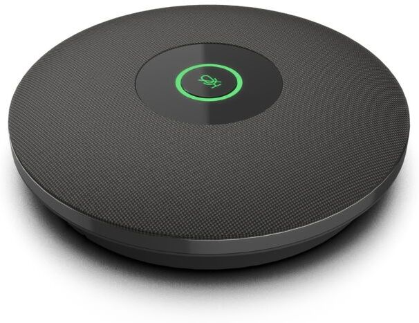 Cleyver Wired Ext Microphone USB PoE Microphone de plafond professionnel avec captation omnidirectionnelle à 360°, connexion USB et alimentation PoE