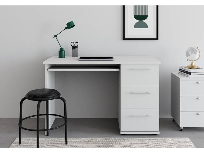 VOGL Möbelfabrik Tobi, mit 3 Schubkästen optional mit Tastaturauszug, Breite 115 cm