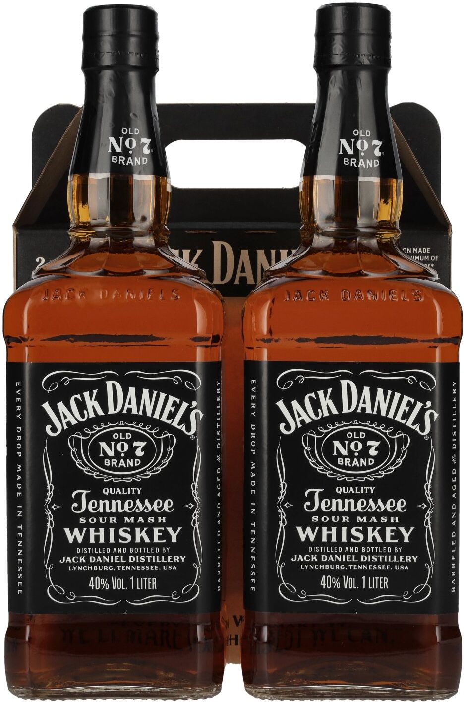 Jack Daniel's Tennesse Whiskey TWINPACK 40% Vol. 2x1l in Geschenkbox