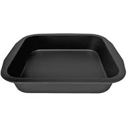 Zenker Special Creative Brownie-Backform, Brownie Form, Backform, Kuchenform, Telfon Classic, Schwarz, L 27 cm, 7407