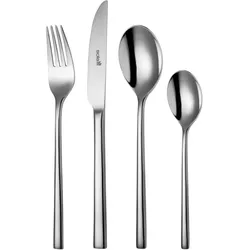 Sola 24-teiliges Montreux Besteckset für 6 Personen, Besteck, Silber