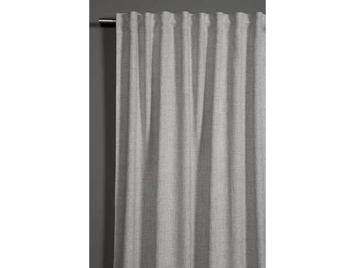 Sehlbach Fertiggardine mit Gardinenband, Leinenoptik, Silbergrau, 140 x 245 cm Gardinen, Blickdicht, Lichtdurchlässig, Vielseitig Kombinierbar, Öko-Tex Zertifiziert, Einfache Befestigung