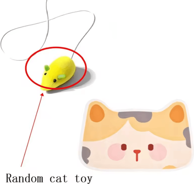 Inspire Curations Climb & Scratch Self Adhesive Wall Cat Scratcher Mat g Random Cat Toy