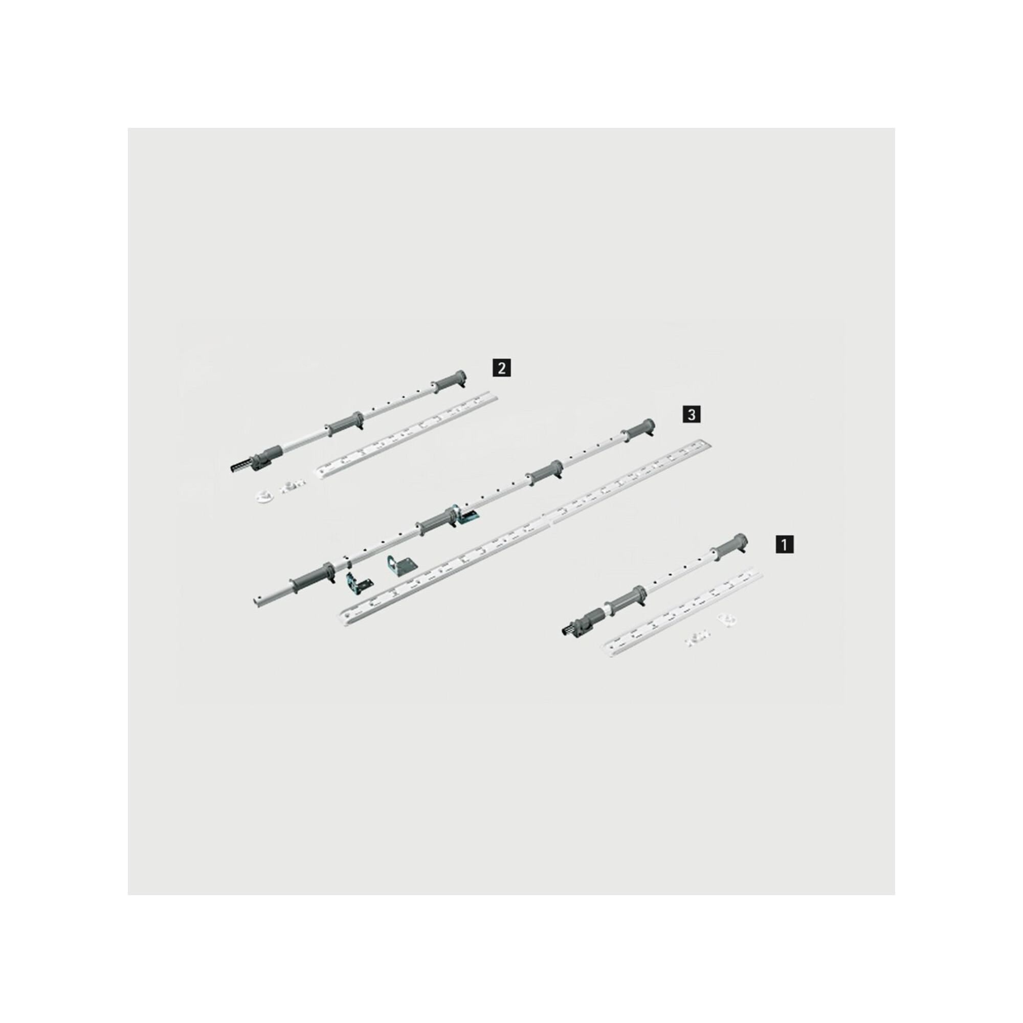 Hettich schwenkauszug-Drehachse Eckschr.,LeMansII9132547 li.Korpush.720-900mm weiß)