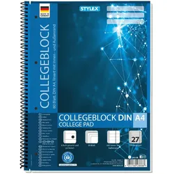 Stylex Collegeblock Spirale DIN A4 liniert