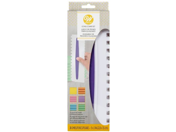Wilton Icing Schraper Comfort Grip - Taart Spatel - Set van 3 - 22\,8 x 7\,6 cm