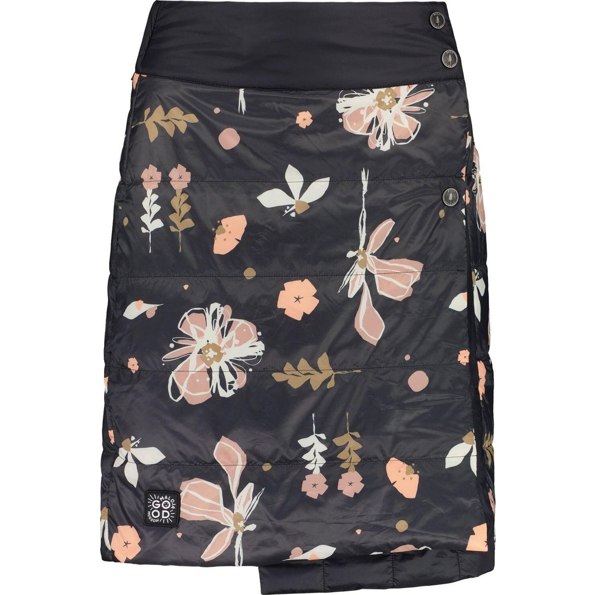 Maloja SchneeeuleM. deep black flora (8858) M 38173-1-8858-M