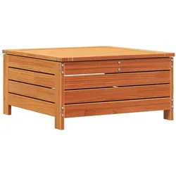 vidaXL Gartenhocker Wachsbraun 62x63,5x32 cm Massivholz Kiefer