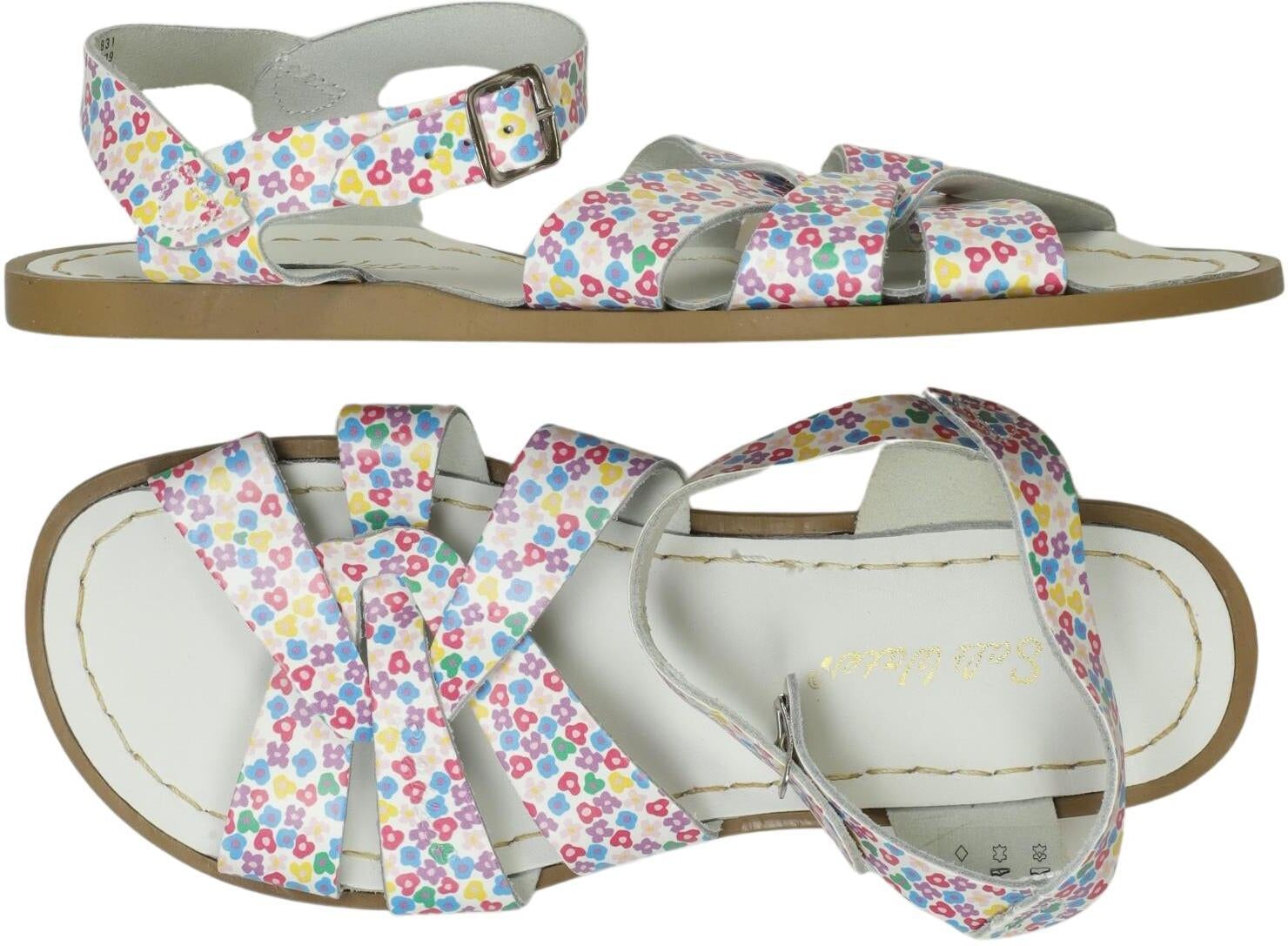 Salt-Water Damen Sandalen, Mehrfarbig, Gr. EU 38 (US 7), Leder - Second Hand