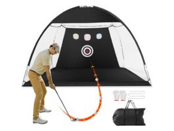 VEVOR Filet d'Entraînement au Golf 308x197 cm, Intérieur et Extérieur, Filet de Frappe de Golf avec Cible et Sac de Transport, Matériels d’Entraînement pour Amateurs de Golf, Jardin, Arrière-cour
