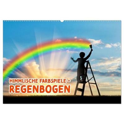 Himmlische Farbspiele - Regenbogen (Wandkalender 2027 DIN A2 quer), CALVENDO Monatskalender
