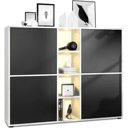HIGHBOARD Cuba Türen in Schwarz matt