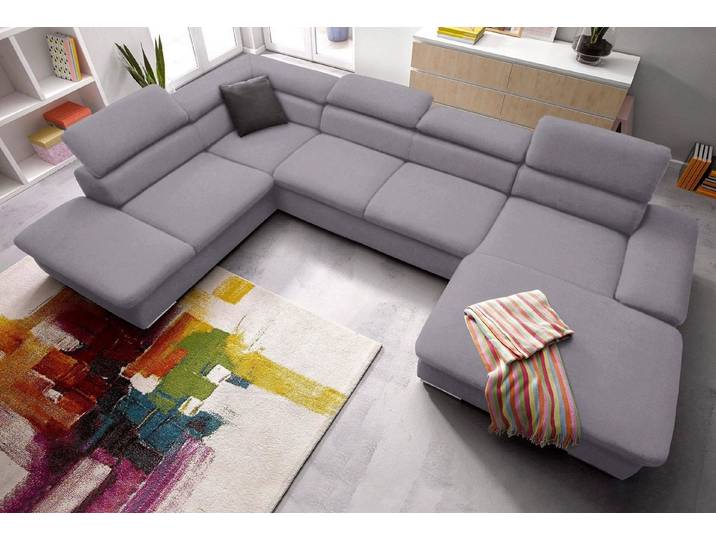 sit&more Wohnlandschaft Alcatraz U-Form, wahlweise mit Schlaffunktion