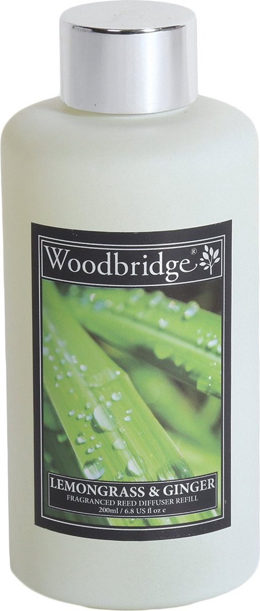 Woodbridge geurstokjes navulling Lemongrass & Ginger 200ml