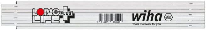 Wiha Mètre pliant Longlife® Plus 2 m métrique, 10 branches (27055) jaune (27055)