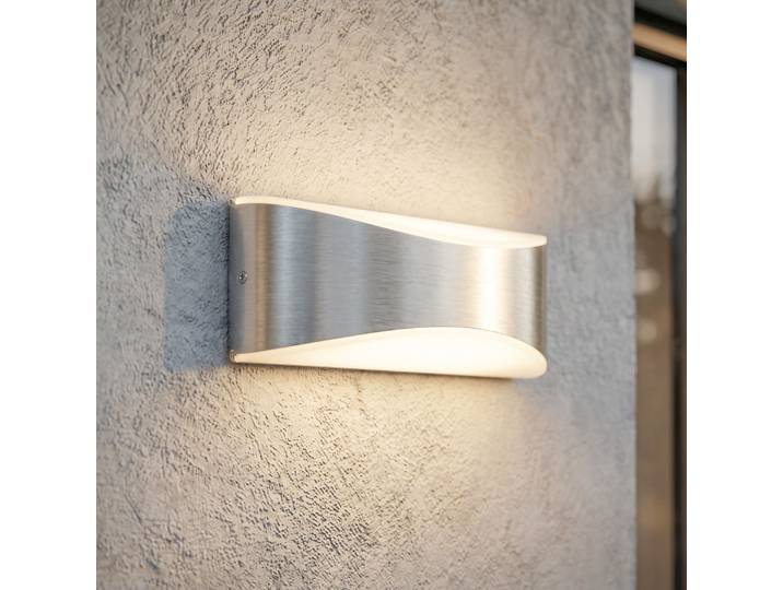 Applique d'extérieur LED Akira, argent, largeur 23 cm - Lucande - Moderne - Aluminium - Rond