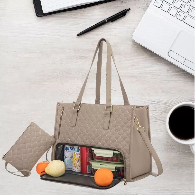 INF Khaki Isolierte Lunchtasche - Hält Lebensmittel unterwegs frisch