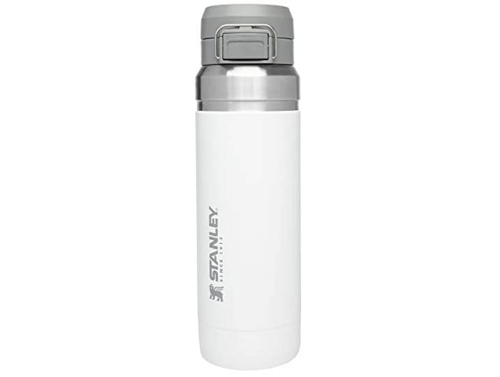 STANLEY Go Quick Flip Go Flasche 1020 ml Polar Druckknopf-Deckel, verstaubar für Reisen und Sport, auslaufsichere Wasserflasche, isolierter Edelstahl, BPA-frei