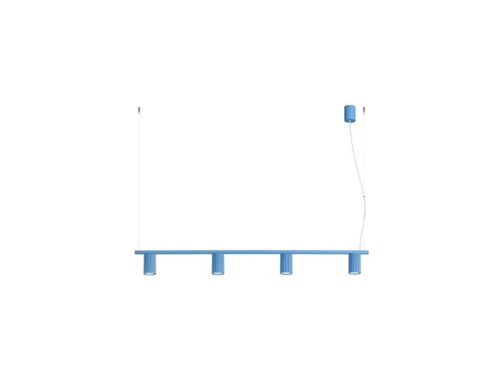 Design Hängelampe „Karbon“ 4-flammig Hellblau Sollux Lighting