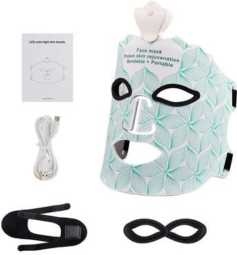 Uplift Treasures Wireless 7 Color LED Silicone Face Mask Light Therapy Device a
