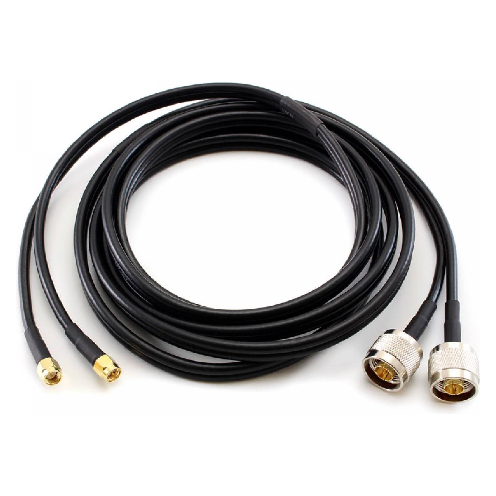 OEM Coaxial Cable N Male / SMA Male Duplex CC-NM-SM-5-D (Antennenkabel) (CC-NM-SM-5-D)