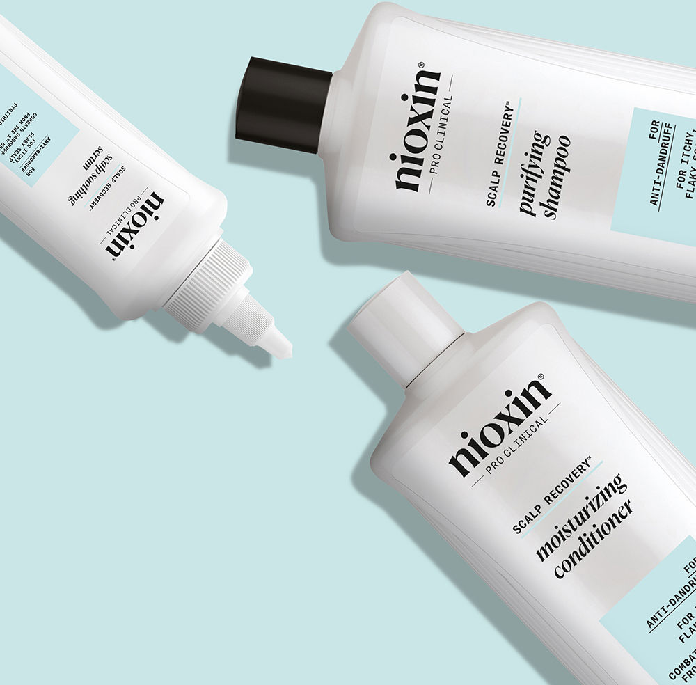 Nioxin Scalp Recovery - Kit Anticaspa - Couro Cabeludo Escamoso e Coceira 3 u