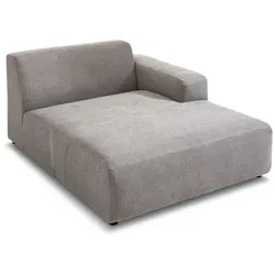 CASEDO Longchair Valencia Stoff Grau Stone
