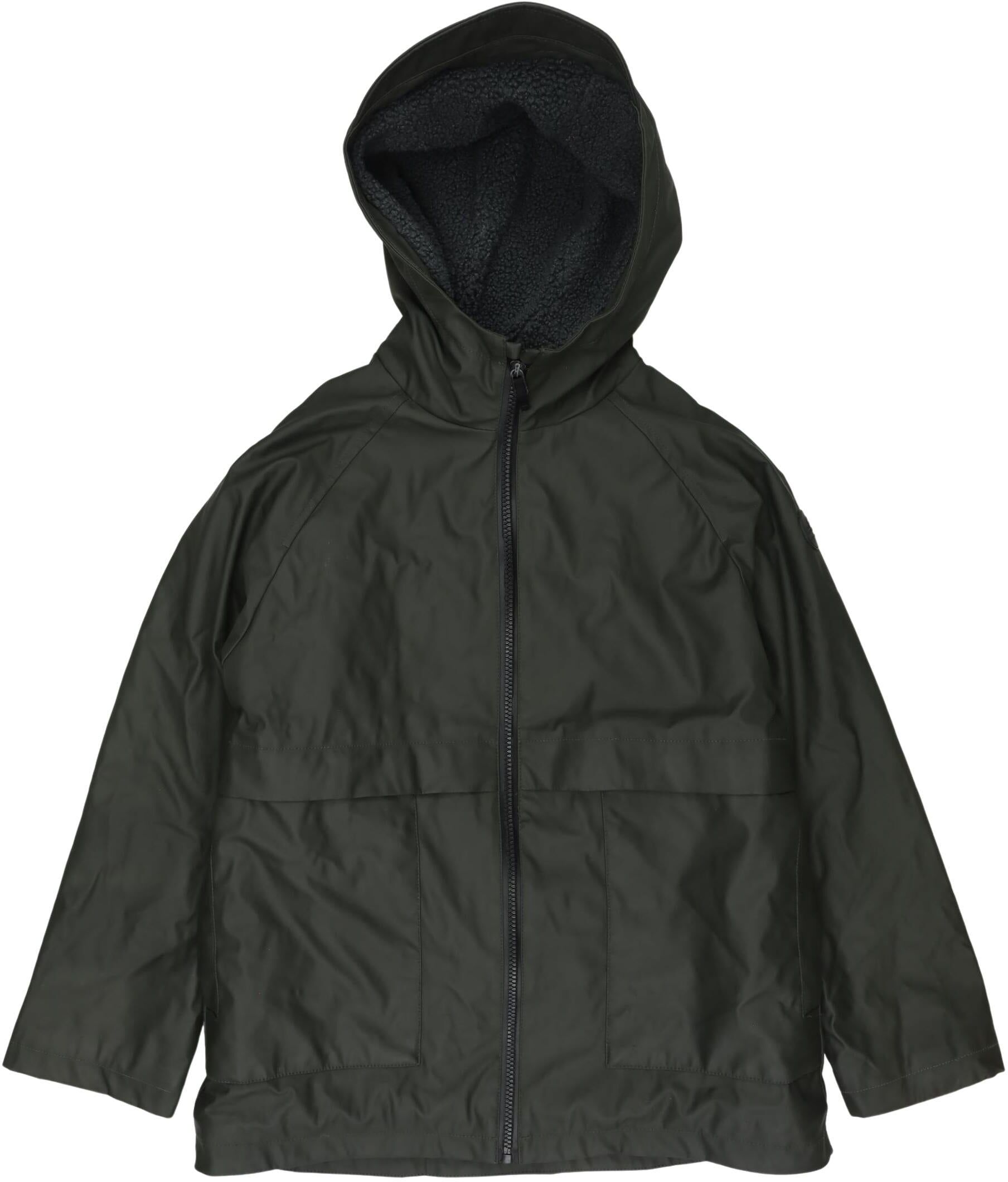 Zara Jungen Jacke oder Mantel, Grün, Gr. EU 152, Synthetik - Second Hand
