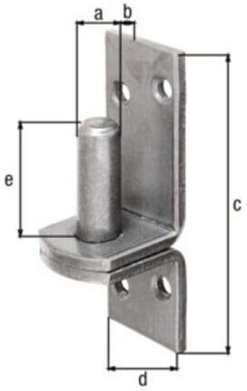 Pince sur plaque 16x13mm VA GAH ; GAH Alberts (318222)