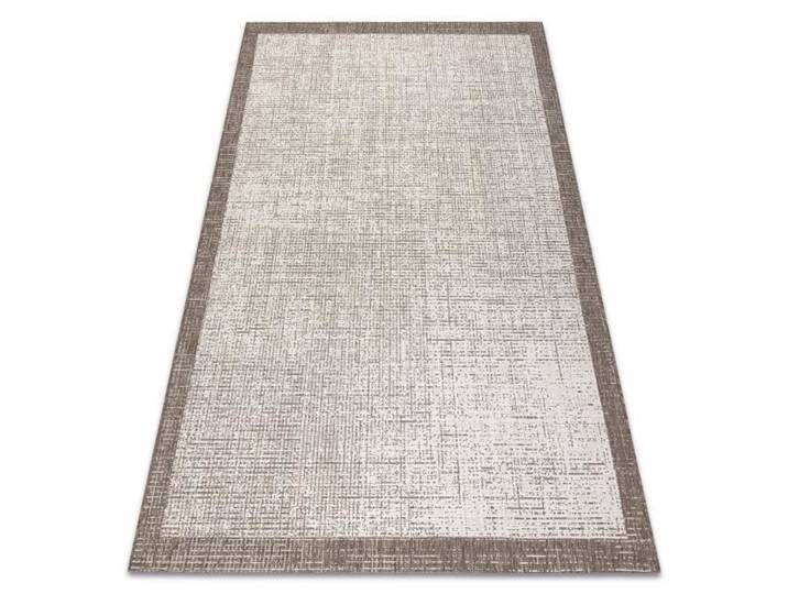 TAPIS EN CORDE SIZAL FLOORLUX 20401 Cadre champagne / taupe - 140x200 cm