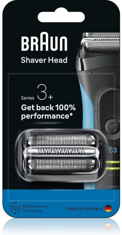 Braun Series 3+ 32B tête de rechange pour rasage électrique 1 pcs