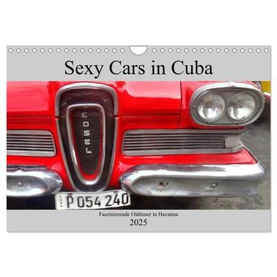Sexy Cars in Cuba - Faszinierende Oldtimer in Havanna (Wandkalender 2025 DIN A4 quer), CALVENDO Monatskalender